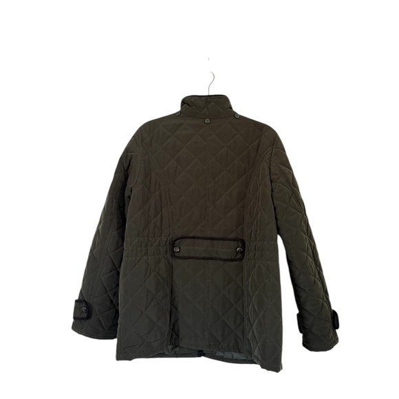 ESPRIT quilted barn jacket with removable hood size L vintage - Picture 2 of 13